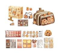 Cute Stationery Set - School Supplies with Notebook Pens | Adorable Animal Stationery Accessories,for Study Writing Journaling Girls Boys Kids Teen Students Classroom Home