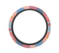 Cute Steering Wheel Cover Neoprene, Stretch Candy Land style house
