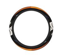 Cute Steering Wheel Cover Neoprene, Stretch Circus background, retro futurism