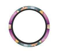 Cute Steering Wheel Cover Neoprene, Stretch Fantasy Mushroom Land