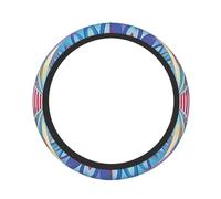 Cute Steering Wheel Cover Neoprene, Stretch Full Print Cosmic psychedelia