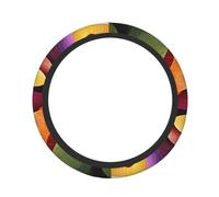 Cute Steering Wheel Cover Neoprene, Stretch Full Print Exquisite spiral