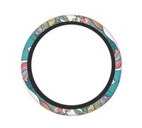 Cute Steering Wheel Cover Neoprene, Stretch Full Print FantasyBloomHorn