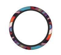 Cute Steering Wheel Cover Neoprene, Stretch Full Print Floating spiral
