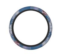 Cute Steering Wheel Cover Neoprene, Stretch Full Print FrostBloom
