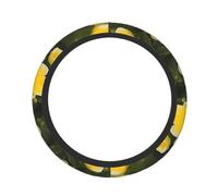 Cute Steering Wheel Cover Neoprene, Stretch Full Print GoldenFloraCluster