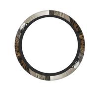 Cute Steering Wheel Cover Neoprene, Stretch Full Print Spotted Tiger