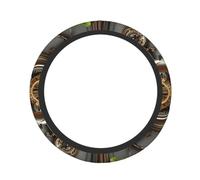 Cute Steering Wheel Cover Neoprene, Stretch Steampunk style 3D rendering