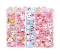 Cute Stickers - 3D Cartoon Animal Scrapbook Patch Stickers Decorative Fun | Girls Adults Teens Laptops Notebooks Diaries Luggage Skateboards Creative Crafts DIY School
