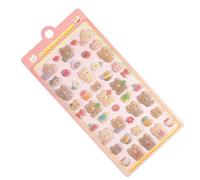 Cute Stickers, Adhesive Animal Stickers, 3D Cute Stickers | For Diary Notebook Classroom Reward Birthday Teenagers Laptop Suitcase Skateboard