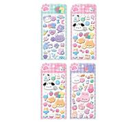 Cute Stickers | Sticky Plates Animals 3D - Cute Bubble Stickers,For Phone Cases Party Birthday Crafts Classroom Activity