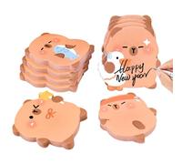 Cute Sticky - 60 Sheets/Sticky Book, Capybara Cartoon Book, Cute Sticky for Office, Home, School, Teacher, Christmas, Birthday, Work, Classroom,