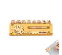 Cute Sticky Note Pads, Animal Page Markers, Self-Adhesive Cartoon Capybara School Supplies, for Student Adult Men Women Boy Girl Kids Notebook School Home
