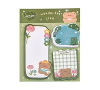 Cute Sticky Notes - Cartoon Animal-Shaped Sticky Note Pads, Fun Sticky Notes, Adorable Sticky Notes, Notepad Page Markers Flags, Colorful Tab Supplies for Oommates Students