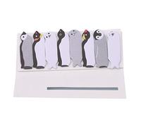 Cute Sticky Notes Cartoon Animals Sticker Bookmarks Reading Notes Pages Self-Stick Tab Bookmark Office School Supplies Kawaii North Pole Animal Convenient design