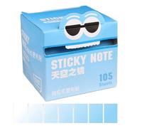 Cute Sticky Notes, Cartoon Self Stick Pads, 2.95x2.76x2.76 Inches Bright Writable Paper, Tear Resistant Sheets, Fun Pulled Out Design for School, Offices, Party Favors, Women, Girls, Boys, Teens