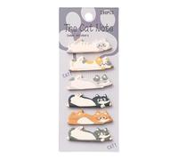 Cute Sticky Notes - Cat Cartoon Memo Pads | Adhesive Message Sheets | Creative Reminder Writing Supplies, Decorative Daily Planning Stationery Set for Women Students Boys Girls Teacher Kids School