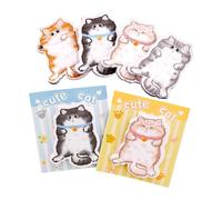 Cute Sticky Notes, Cat Motif Notepads, Sticky Notes for Students, for Students, Office, School, Teachers