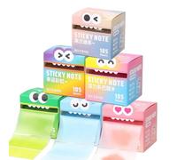 Cute Sticky Notes - Transparent Glitter Memo Pads for School Office