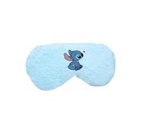 Cute Stitch Eye Masks for Sleep, Cartoon Plush Blindfold, Soft Funny Travel Eye Cover (Blue)