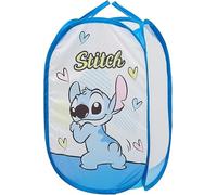 Cute Stitch-themed Laundry Basket, Mesh Pop Up Hamper with Carry Handles, Large Capacity Collapsible Storage for Room, Dorm | Travel & Camping