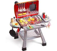 CUTE STONE BBQ Grill Playset for Kids Age 3+, Toy Kitchen Set with Smoke, Accessories, Pretend Play Indoor/Outdoor, Boys Girls Gift, 23.6" H