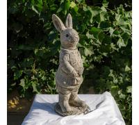 Cute Stone Cast Flopsy Bunny Large Garden Sculpture