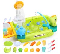 CUTE STONE Kids Sink with Running Water, Play Sink with Upgraded Electric Faucet, Play Kitchen Accessories, Floating Pool Toys & Pretend Play Dishwasher Toy, Summer Water Toys for Boys Girls