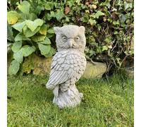 Cute Stone Owl garden ornament