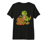 Cute Strawberries Basket Dino Premium T-Shirt
