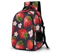 Cute Strawberry Casual Daypack for Girls, Teens Elementary School Backpack,Primary Book Bags ForTeens Fruit Themes