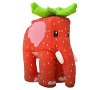 Cute Strawberry Elephant Plush Toy, Funny Italian Elephant Soft Toy for Adults Kids, Novelty Game Character Plush Figure, Soft Stuffed Animals Throw Pillow for Fans Boys Girls Birthday