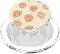 Cute Strawberry Heart Pattern Valentine Fruit Art PopSockets PopGrip for MagSafe