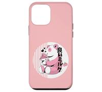 Cute Strawberry Milk Pink Panda Japanese Kawaii Retro Otaku Case for iPhone 12 mini
