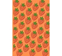 Cute Strawberry Pattern Notebook: 80 Ruled Pages | 6 x 9 Softcover Journal for School, Work, Notes & Daily Writing: Aesthetic Fruit-Themed Lined ... Strawberry Cover for Students, Teens & Adults