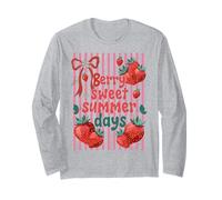 Cute Strawberry Retro Summer Berry Sweet Summer Days Long Sleeve T-Shirt
