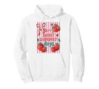 Cute Strawberry Retro Summer Berry Sweet Summer Days Pullover Hoodie