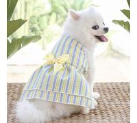 Cute Striped Harness Net TuTu Skirt for Small to Medium Dogs and Cats - Spring and Summer Pet Dress