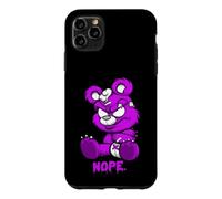 Cute Stuffed Angry Teddy Bear Toy Funny Nope Pastel Goth Case for iPhone 11 Pro Max
