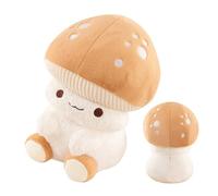 Cute Stuffed Animal Throw Pillow - Mushroom Plush Toys, Soft Decorative Cushion | Adorable Plush Design, Comfort Accent Ornament, Christmas/Birthday/Home/Office/Dorm/Car/Sofa/Living Room/Decor