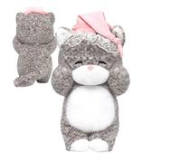 Cute Stuffed Cat, Sleepy Toy Doll, Medium Toy Cat for Kids, Soft Plush with Huggable Design, Living Room Bedroom Sofa Bed Chair Accessory, Bedside Desk Home Car Decoration Use