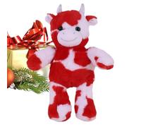 Cute Stuffed Figure Toys, Cutes Cow Shape Stuffed Animal, PP Cotton Soft and Cozy Plush Pillows & Plush Figures for Birthday, Easter, Christmas, Family, Friends, 167g