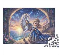 Cute Style, Unicorn 1000 Piece Jigsaw Puzzle,Adults & Kids 14+,Home Wall Decor,Gift Idea,Impossible Challenge,Premium Cardboard,Educational Toy,Stress Relief 38x26cm
