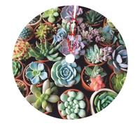 Cute Succulents Printed Christmas Tree Skirt 36 inch Xmas Tree Skirts Mat for Christmas Decoration Indoor Outdoor Ornaments