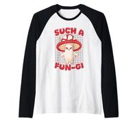 Cute Such A Fun-Gi Mushroom Pun Kawaii Fungi Raglan Baseball Tee