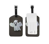 Cute Sugar Ghost Leather Luggage Baggage Suitcase Tag ID Label(3Pcs)