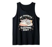 Cute Sugar Glider Sleeping Cozy Bedtime Animal Tank Top