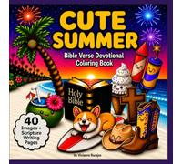 Cute Summer: Bible Verse Devotional Coloring Book