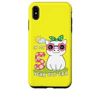 Cute Summer Piggy 5th Birthday In My 5 Year Old Era Fun Pig Case for iPhone XS Max