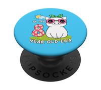 Cute Summer Piggy 8th Birthday In My 8 Year Old Era Fun Pig PopSockets Adhesive PopGrip